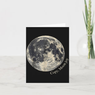 Tarjeta Cita Lunar Divertida Alegría Lunar Copia Retro Ama