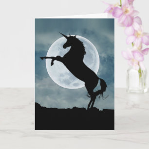 Tarjeta Cita mágica de solapa de solapa de luna llena de u