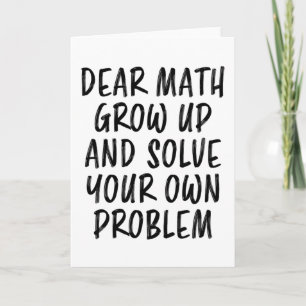 Tarjeta Cita matemática gracioso profesor de Geek Nerd reg
