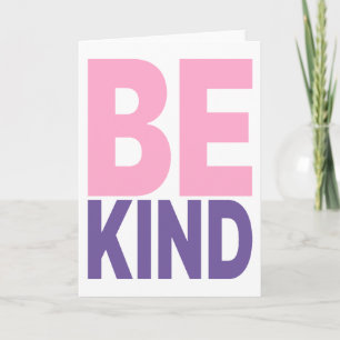Tarjeta Cita motivacional de Be Kind