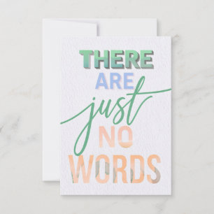 Tarjeta Cita motivacional 'No hay palabras' Arte