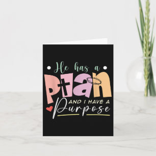 Tarjeta Cita Motivadora Cristiana Tiene Un Plan Que Tengo