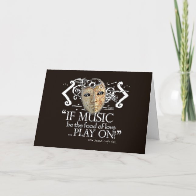 Tarjeta Cita musical nocturna (Anverso)