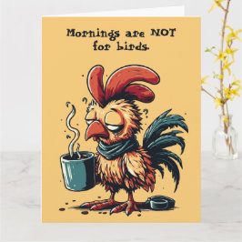 Tarjeta cita personalizado Pollo divertido Diseño retro