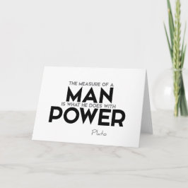 Tarjeta CITA: Platón: Medida de un hombre, poder