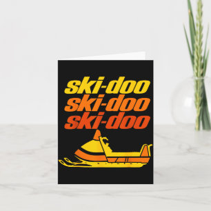 Tarjeta Cita Retro Srt Ski Doo Motos de Nieve Antiguas Div