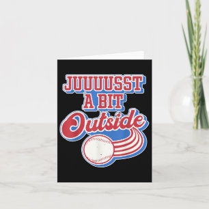Tarjeta Cita Retro Un Poco Más Allá De Funny Base Deportiv
