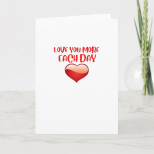 Tarjeta Cita Sentida de Amar Más Cada Día 