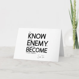 Tarjeta CITA: Sun Tzu: Conoce a tu enemigo
