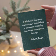 Cita - Un diplomático es un hombre que siempre rec