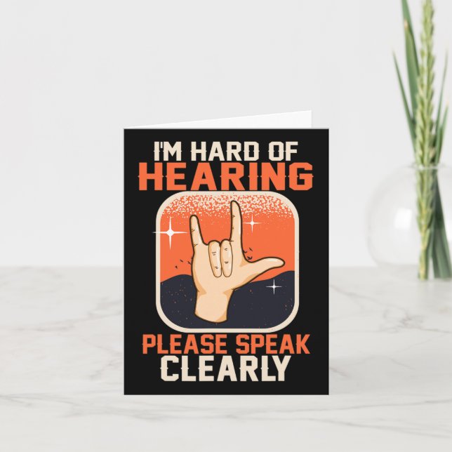 Tarjeta Citas de Conciencia Sorda de Audición Lenguaje de  (Anverso)