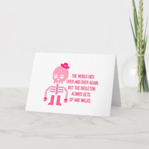 Tarjeta Citas de esqueleto
