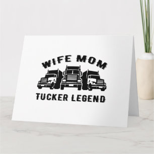 Tarjeta Citas de la leyenda del camionero de la esposa Mom
