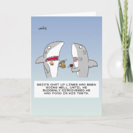 Tarjeta Citas de tiburones - Feliz Día de San Valentín.