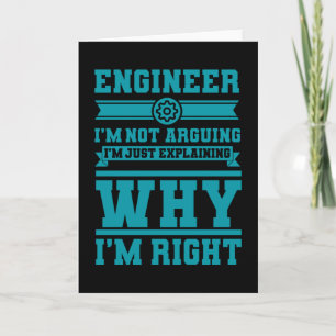 Tarjeta Citas divertidas de ingeniero Dicho de ingeniería
