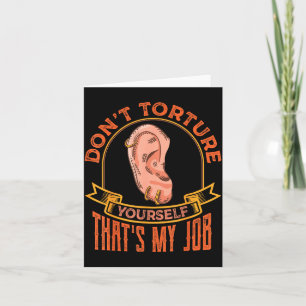 Tarjeta Citas Divertidas de Piercings Corporales Dichos Sa