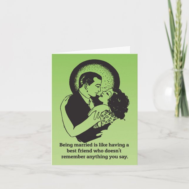 Tarjeta Citas divertidas sobre boda (Anverso)