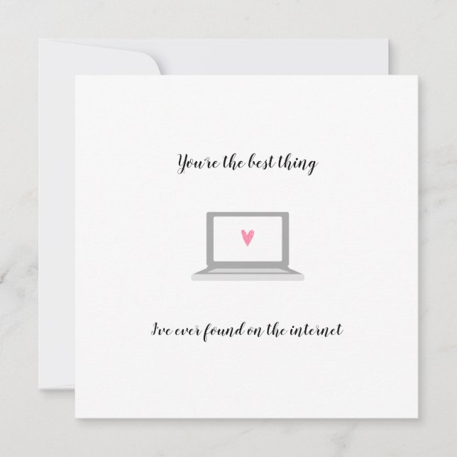 Tarjeta Citas en línea lo mejor de internet divertida pare (Anverso)