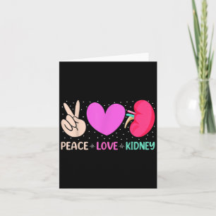Tarjeta Citas Enfermera Paz Amor Riñon Nefrología Diálisis