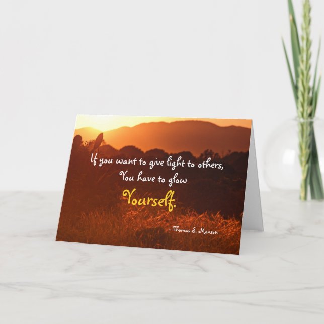 Tarjeta Citas inspiradoras de LDS (Anverso)