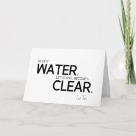 Tarjeta CITAS: Lao Tzu: Agua fangosa