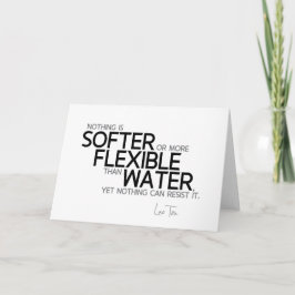 Tarjeta CITAS: Lao Tzu: Más suave o flexible