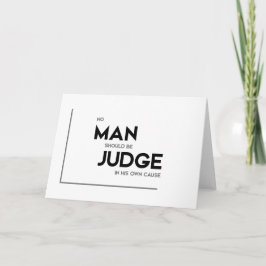 Tarjeta Citas MODERNAS: juzguen por su propia causa