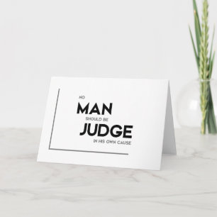 Tarjeta Citas MODERNAS: juzguen por su propia causa