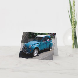 Tarjeta Citroën azul 2CV