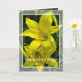 Tarjeta Citron Daylily [Tarjeta de felicitación] カ ド