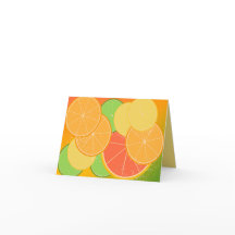 Tarjeta Citrus Joy Note (en blanco dentro)