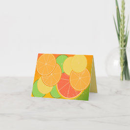 Tarjeta Citrus Joy Note (en blanco dentro)