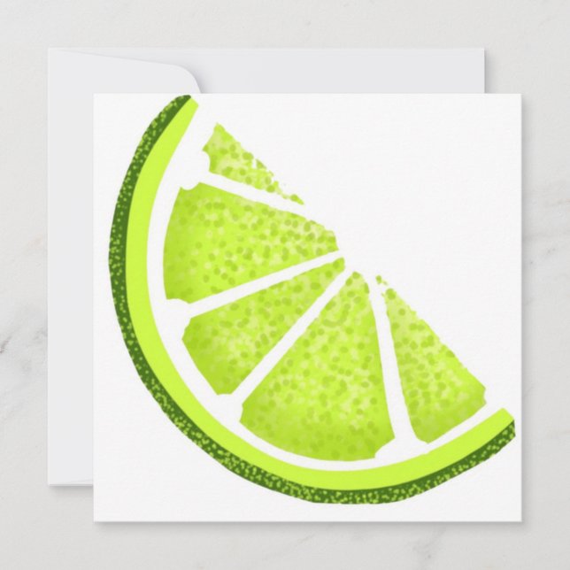 Tarjeta Citrus Lime Wedge Slice (Anverso)