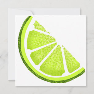 Tarjeta Citrus Lime Wedge Slice