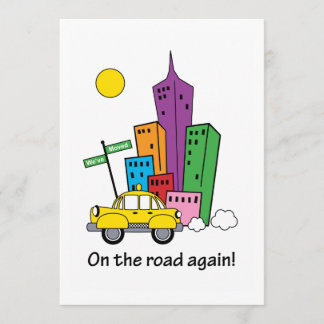 Tarjeta Cityscape Yellow 5x7 We've Moved