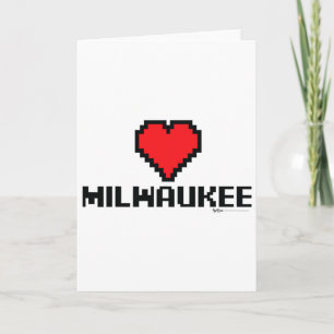 Tarjeta Ciudad de Milwaukee de 8 bits para jugadores