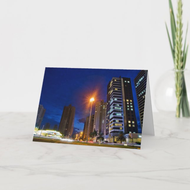Tarjeta Ciudad Londrina de la noche (Anverso)
