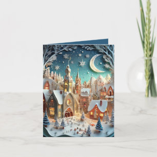 Tarjeta Ciudad natal para Navidades