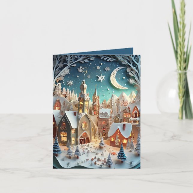 Tarjeta Ciudad natal para Navidades (Anverso)