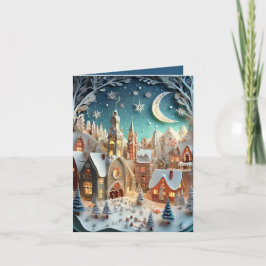 Tarjeta Ciudad natal para Navidades