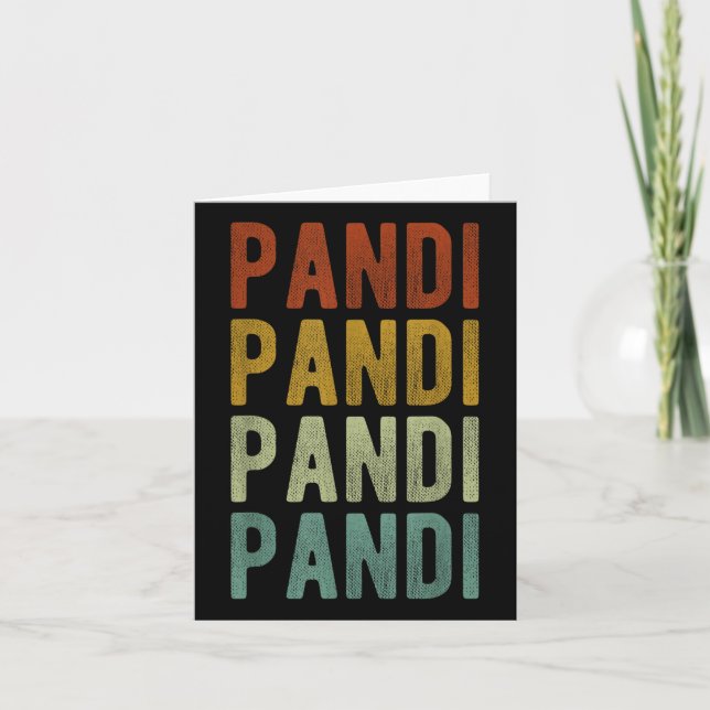 Tarjeta Ciudad Pandi Filipinas Retro (Anverso)