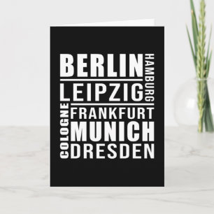 Tarjeta Ciudades Alemanas Alemania Ciudad Paisaje Urbano R
