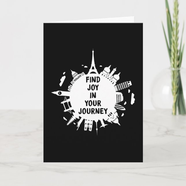 Tarjeta Ciudades Ciudad Paisaje Urbano Silueta Regalo Dive (Anverso)