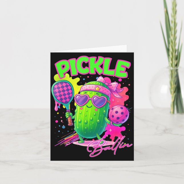 Tarjeta Ckle Ballin Cute Ckleball Women Girls Ckleball Lov (Anverso)