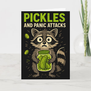 Tarjeta Ckles y ataques de pánico Mapache basura Panda div