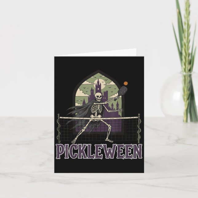 Tarjeta Ckleween Ckleball Halloween Disstume Gótico (Anverso)