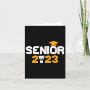 Tarjeta Cl De 2023 Graduación De Badminton 2023 Grad Senio