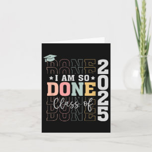 Tarjeta Cl De 2025 Estoy Tan Hecho Senior 2025 Graduación