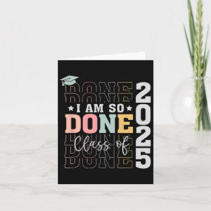 Tarjeta Cl De 2025 Estoy Tan Hecho Senior 2025 Graduación