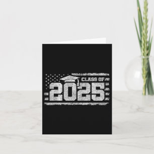Tarjeta Cl De 2025 Graduación - Bandera Estadounidense - C